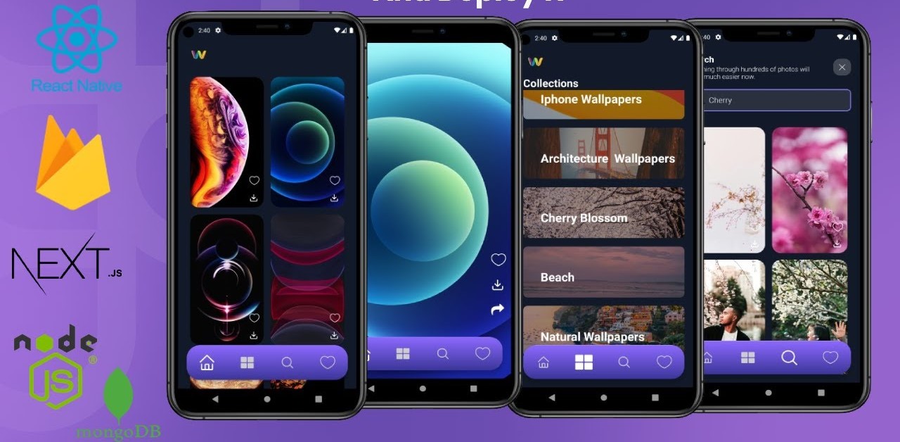 Screenshot of  web app